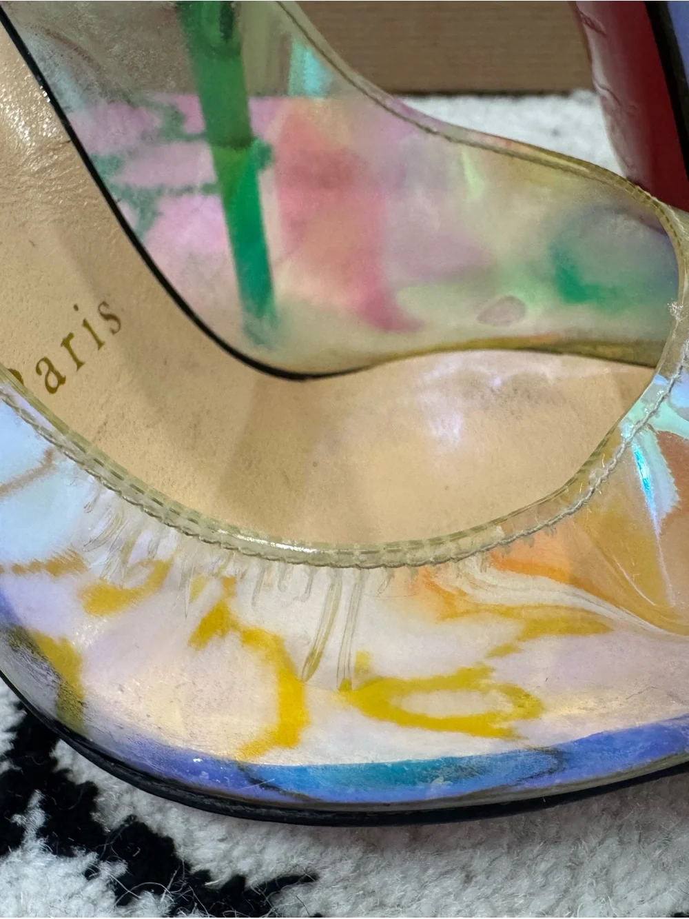 Christian Louboutin Debout Iridescent Pumps size 36/6 - Picture 3 of 9